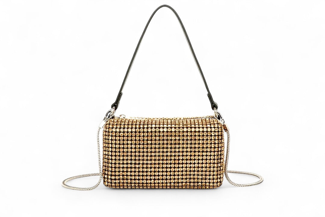 Golden Diamontes Crossbody