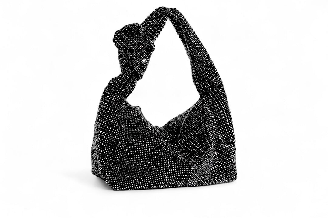 Black Diamontes KnotBag