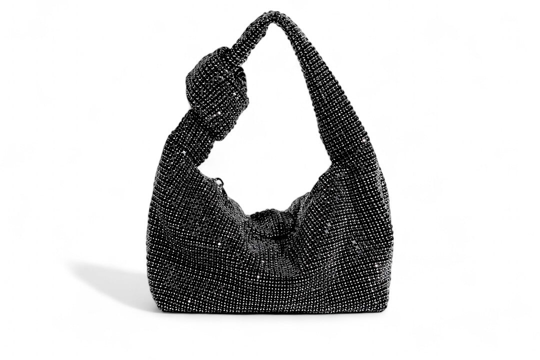 Black Diamontes KnotBag