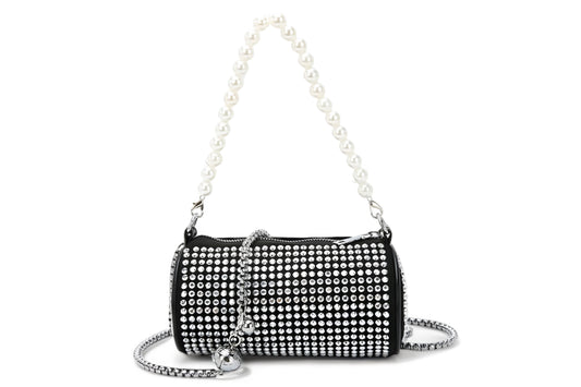 Silver Rhinestone Crossbody