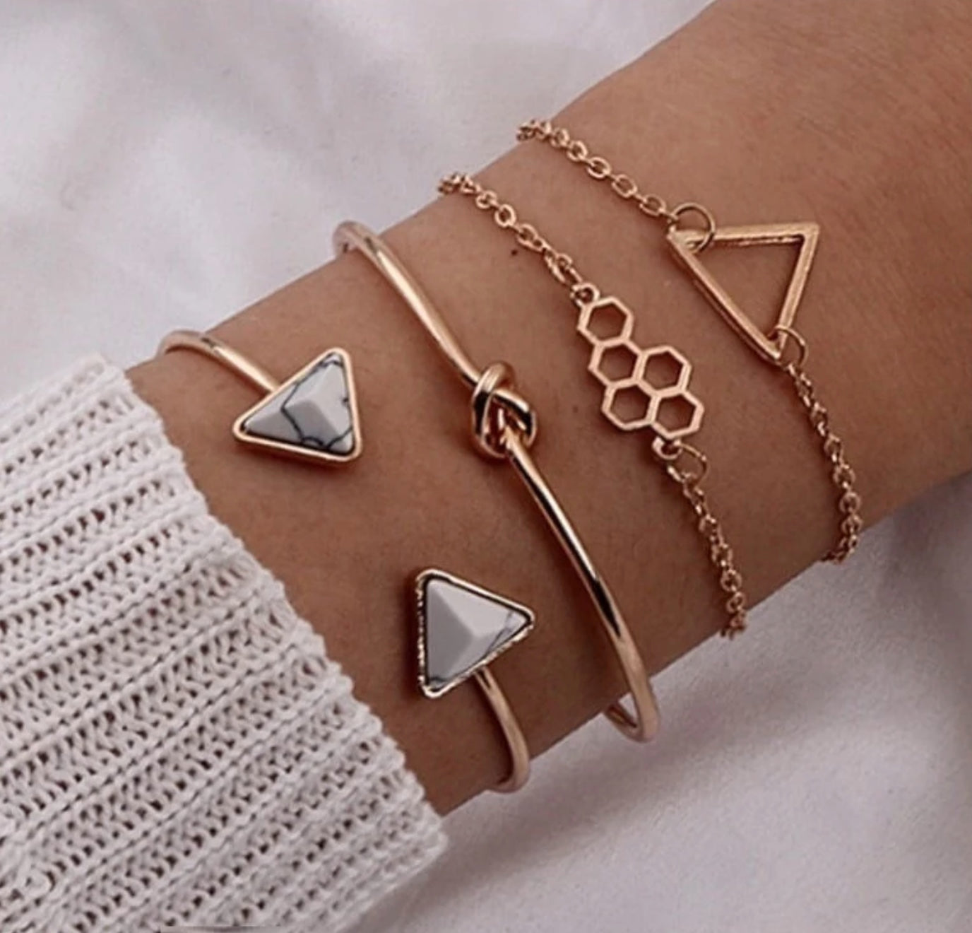 Triangle Arrow Hand Bracelet