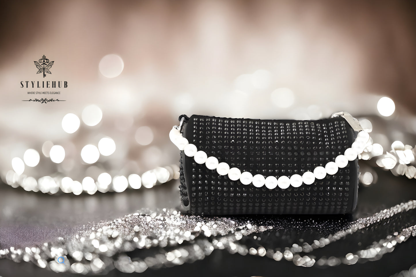 Black Shimmering Pearls