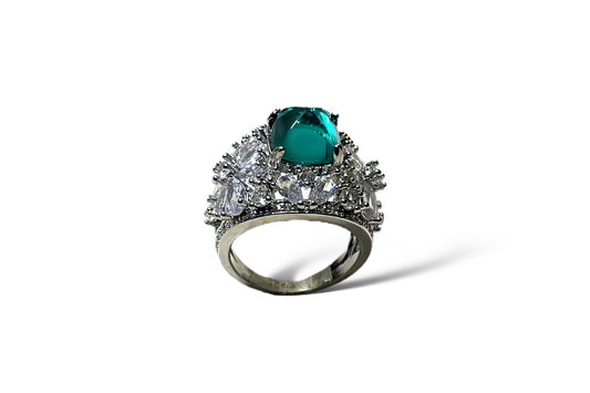 Emerald Dreams Sterling Ring